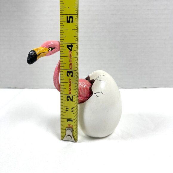 Mexico Pink Flamingo Chick Bird Hatching Egg Bustamante Style Collectible VTG - Picture 6 of 7